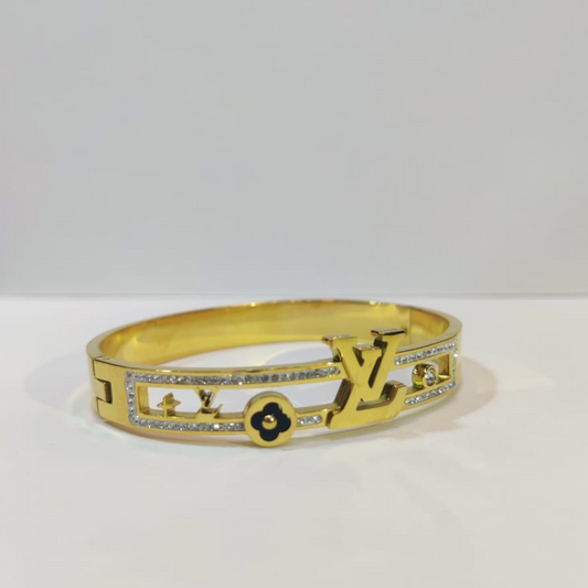 A Golden LV Statement Bracelet